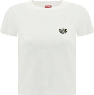 Kenzo Katoenen Sportkleding Top - Dames - T-shirts - Wit - XS - Katoen - Tops
