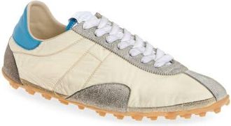 Maison Margiela Sprinter Low Top Sneaker in Lemon/White/Grey at Nordstrom, Size 10Us