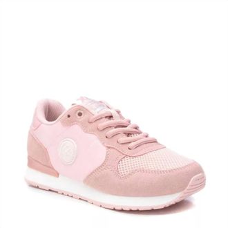 Xti Womens Lace-Up Sneakers In Light/pastel Pink