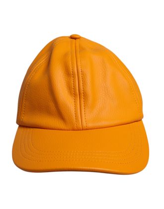 Dolce & Gabbana Orange Cotton 6 Panels Baseball Mens Cap