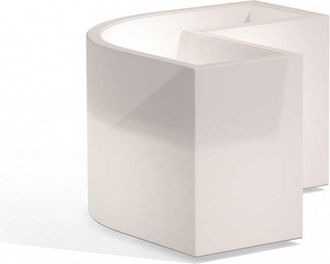 Monacis Monacis - Jardinera De Resina Luminosa Lampara Rectangular 80x80x35x72x72x27 Cm Mod. Flowerpot Angular Led Led Multicolor Con Cable