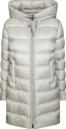 Moncler Jassen, Dames, Beige, XS, Down Jassen