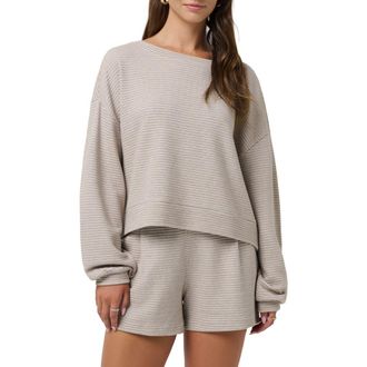 Travis Mathew Yacht Me Sweatshirt in Heather Island Fossil at Nordstrom Rack, Size X-Large
