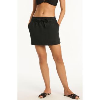 Sea Level Australia Beachcomber Cover-Up Skirt in Black at Nordstrom Rack, Size Medium