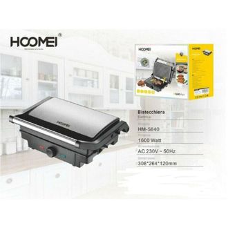 Trade Shop Trade Shop Traesio - Bistecchiera Elettrica a Contatto Piastra Per Panini Toast Griglia Grill 1600 w