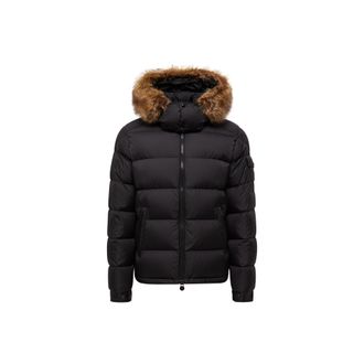 Moncler Moncler Mayaf Hooded Short Down Jacket, Men, Black, Size: 0