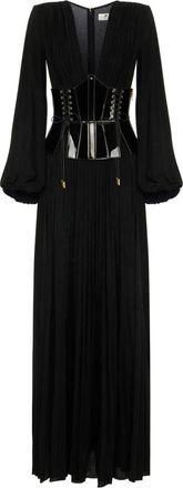 Elisabetta Franchi Red Carpet Jurk - Dames - Jurken - Zwart - Maat: XS Viscose
