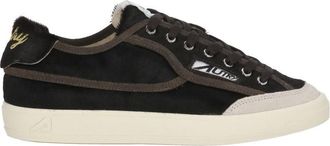 Autry Brown Windscape Low Suede Haircalf Low-Top Sneakers