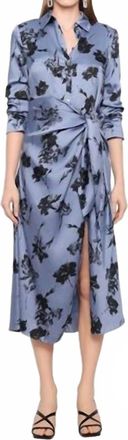 Cinq &agrave; Sept Cool Carnation Jacey Dress In Rutic Blue Multi