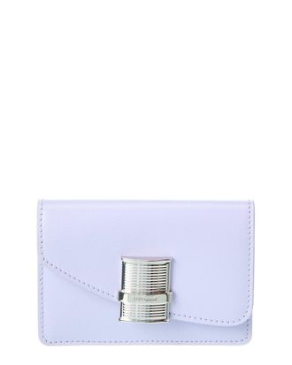 Ferragamo Ferragamo Fiamma Leather Card Holder