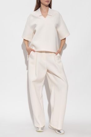 Nike Oversized Fit Polo, Womens, Cream