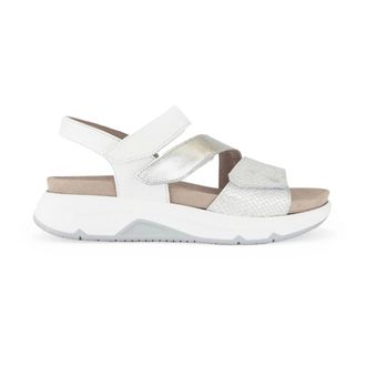 Gabor Schoenen, Dames, Grijs, 40 EU, Leer, Sandalen