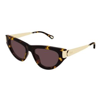 Chlo&eacute; Sunglasses, female, Brown, Size: 54 MM Ch0350S 003 Sunglasses