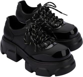 Melissa Camp Platform Sneaker in Black at Nordstrom, Size 10