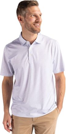 Cutter & Buck Pike Eco Pebble Print Stretch Recycled Mens Polo