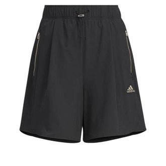 adidas (WMNS) adidas Modern Tech Shorts Asia Sizing Black Yellow JI9801