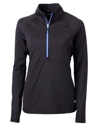 Cutter & Buck Adapt Eco Knit Stretch Recycled Womens Half Zip Pullover Jacket