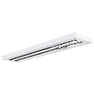 Rossini Illuminazione Bill Evo Plafoniera Led 37w 3000k Cri90 Ugr19 - Apparecchio A Plafone O Sospensione Per Uffici E Videoterminali In Acciaio Bianco - Rossini