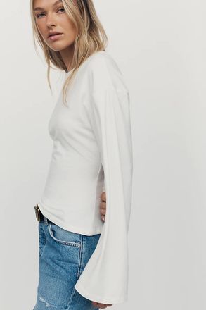 Maeve Waisted Long-Sleeve Top