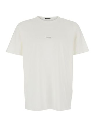 C.P. Company White Crew Neck T-Shirts