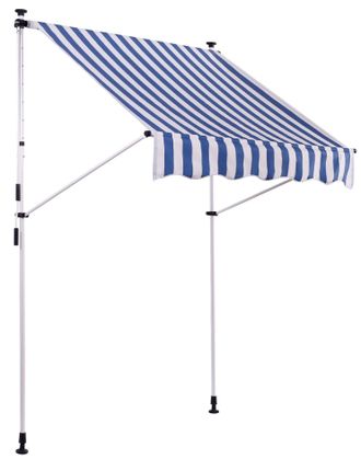 Clp Toldo Ajustable Westerly 350x120 Cm Blanco / Azul