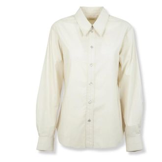 Christophe Lemaire Shirts, female, White, Size: 2XS Pointed Collar Shirt