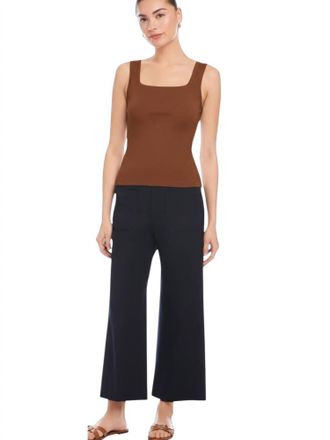 Fifteen Twenty Mindy Square Neck Tank Top In Brown