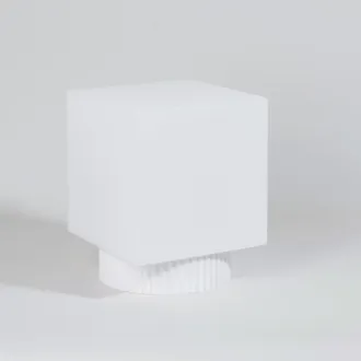 Maisons du monde L&aacute;mpara exterior inal&aacute;mbrica y recargable beige