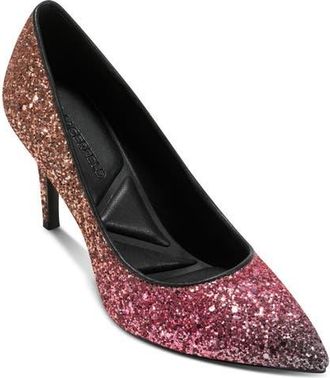 Karl Lagerfeld Royale Ombr&eacute; Glitter Pump in Wine Multi at Nordstrom, Size 7.5