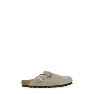 Birkenstock Mules, female, Brown, Size: 8 US Boston Rivets Narrow Fit