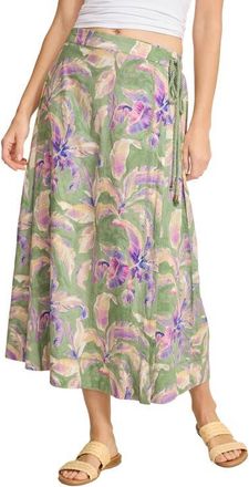 Tommy Bahama Norte Bloom Maxi Wrap Skirt in Natural Mint at Nordstrom, Size X-Large