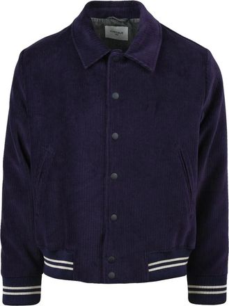 Circolo 1901 Purple Cotton-Blend Varsity Coat
