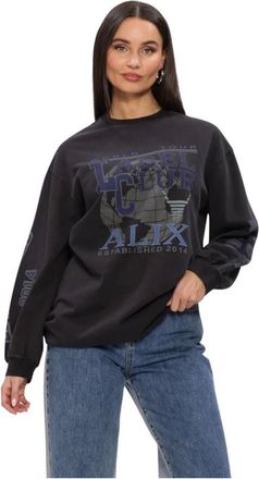 ALIX The Label Alix The Label, Hoodies & sweatvesten, Dames, Zwart, XS, Knitted Label Club Longsleeve T-Shirt