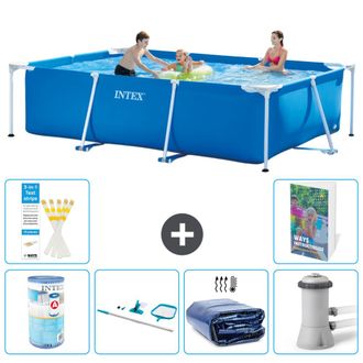 Intex Piscina Con Estructura Rectangular - 300x200x75 Cm - 7-piezas S20