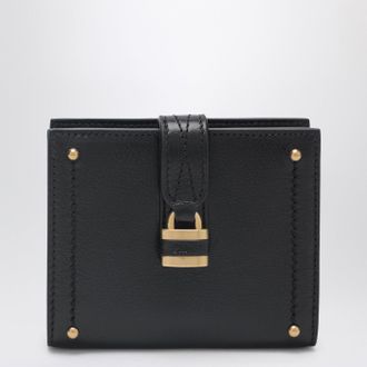 Chlo&eacute; Paddington Square Wallet In Black Leather