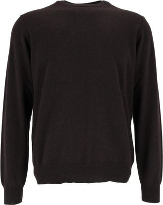 FILIPPO DE LAURENTIIS Gebreid kledingstuk - Heren - Cashmere truien - Bruin - 2XL - Kasjmier - Truien & Vesten