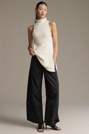 Pilcro The Izzie Relaxed Pull-On Barrel Pants by Pilcro: Twill Edition
