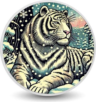 OEM Tigre Real En Un Pa&iacute;s De Las Maravillas Nevado