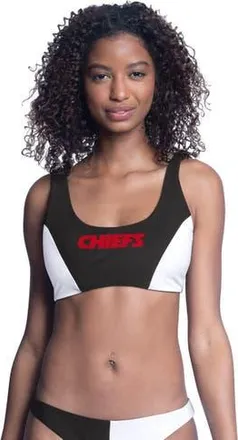 G-III 4Her by Carl Banks Womens G-III 4Her by Carl Banks Black Kansas City Chiefs Brief Game Bikini Top at Nordstrom, Size Xx-Large