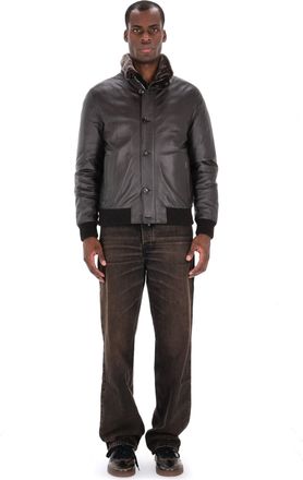 Moorer Cleros-P1 Goatskin Bomber Jacket