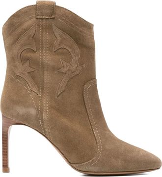 BA&SH 85mm Pointed Ankle Boots