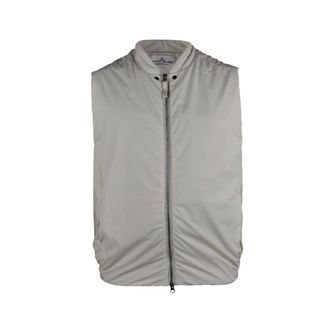 Stone Island Stellina Comfort Tech Composite Polartec Alpha Technology Vest - Heren - Bodywarmers - Wit - M - Polyester - Jassen