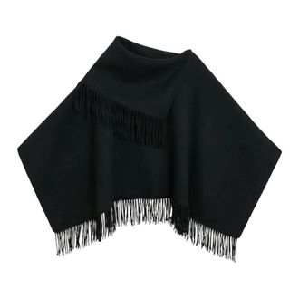 By Malene Birger Winter Scarves, female, Black, Size: ONE SIZE Turtma Poncho