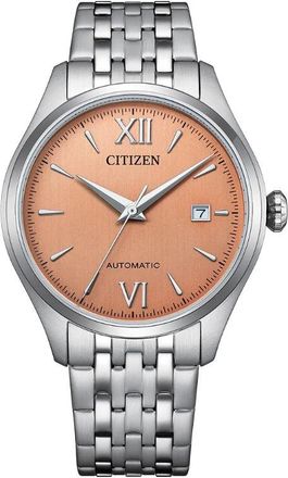 Citizen Mechanical Automatic Orange Dial Mens Watch NJ0240-55X