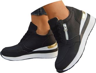 Generic Womens Comfy Casual Shoes Winter Fleece Slip-On Loafers Warm Cosy Non-Slip Home Outdoor Daily Wear Fuzzy Lining Lace Detail Light Sole, Stylish Comfy 