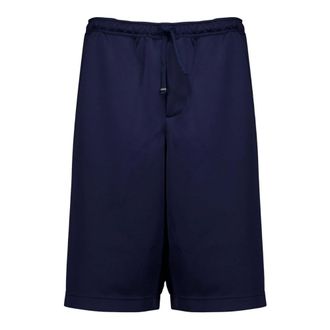 Dior Korte Broeken, Heren, Blauw, L, Polyester, Bermuda Shorts