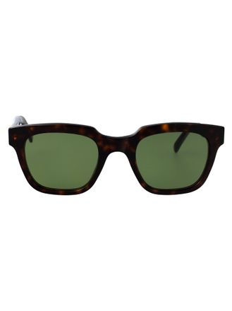 Retro Superfuture Round Sunglasses Cg1 Green