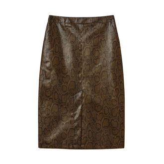 Twinset Rokken, Dames, Bruin, XS, Pencil Skirt