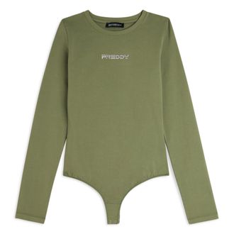 Freddy Body scollo quadrato in jersey decorato da strass