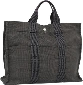 Herm&egrave;s Pre-owned Vintage Tote Bag - Dames - Vintage Shopper - Grijs - ONE Size - Vintage